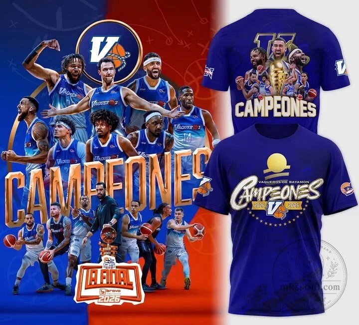Bayamon Cowboys 2026 Champions Basketball Team Fan T-Shirt