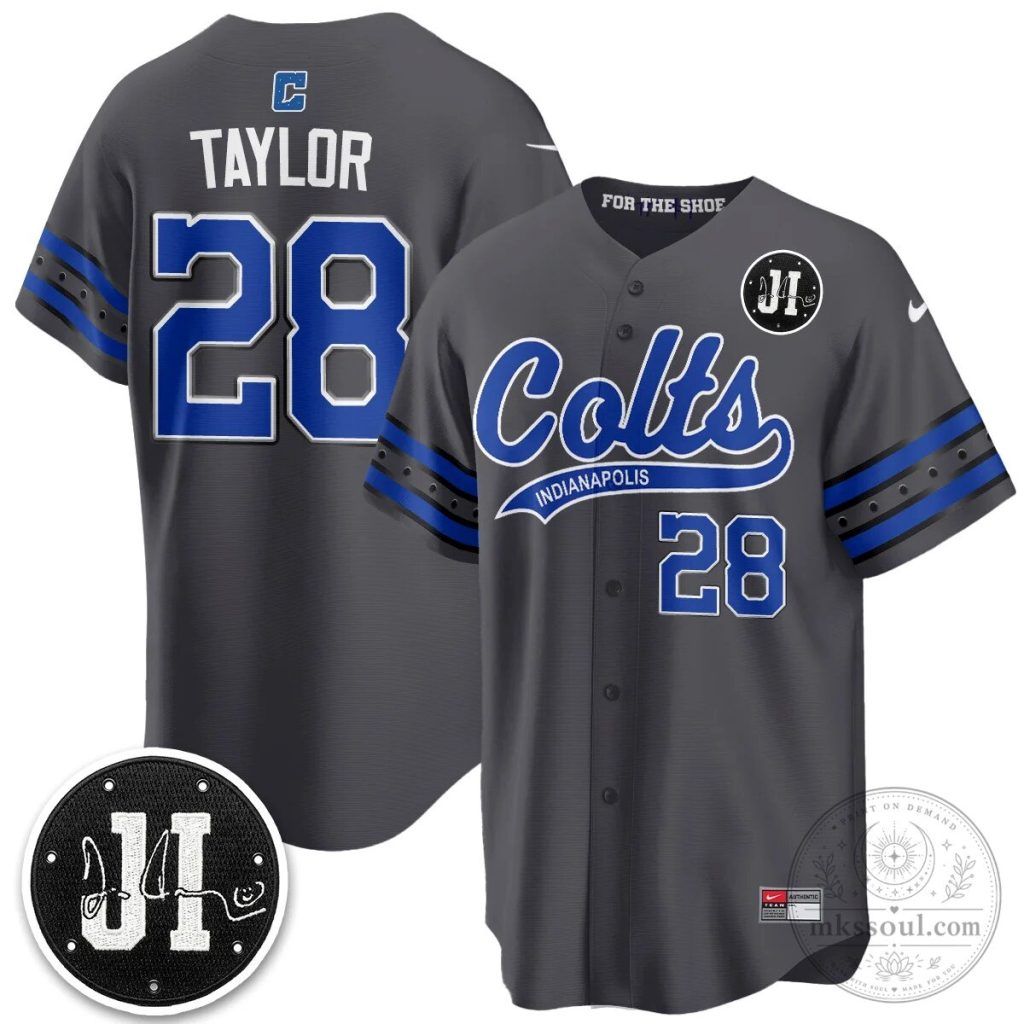 Indianapolis Colts Jonathan Taylor Number 28 Baseball Vapor Jersey Indianapolis Colts Jonathan Taylor Number 28 Baseball Vapor Jersey