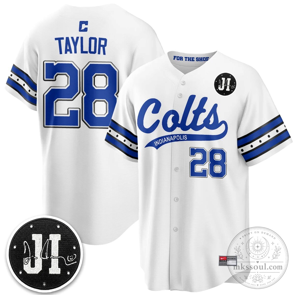 Indianapolis Colts Jonathan Taylor Number 28 Baseball Vapor Jersey 50 Indianapolis Colts Jonathan Taylor Number 28 Baseball Vapor Jersey