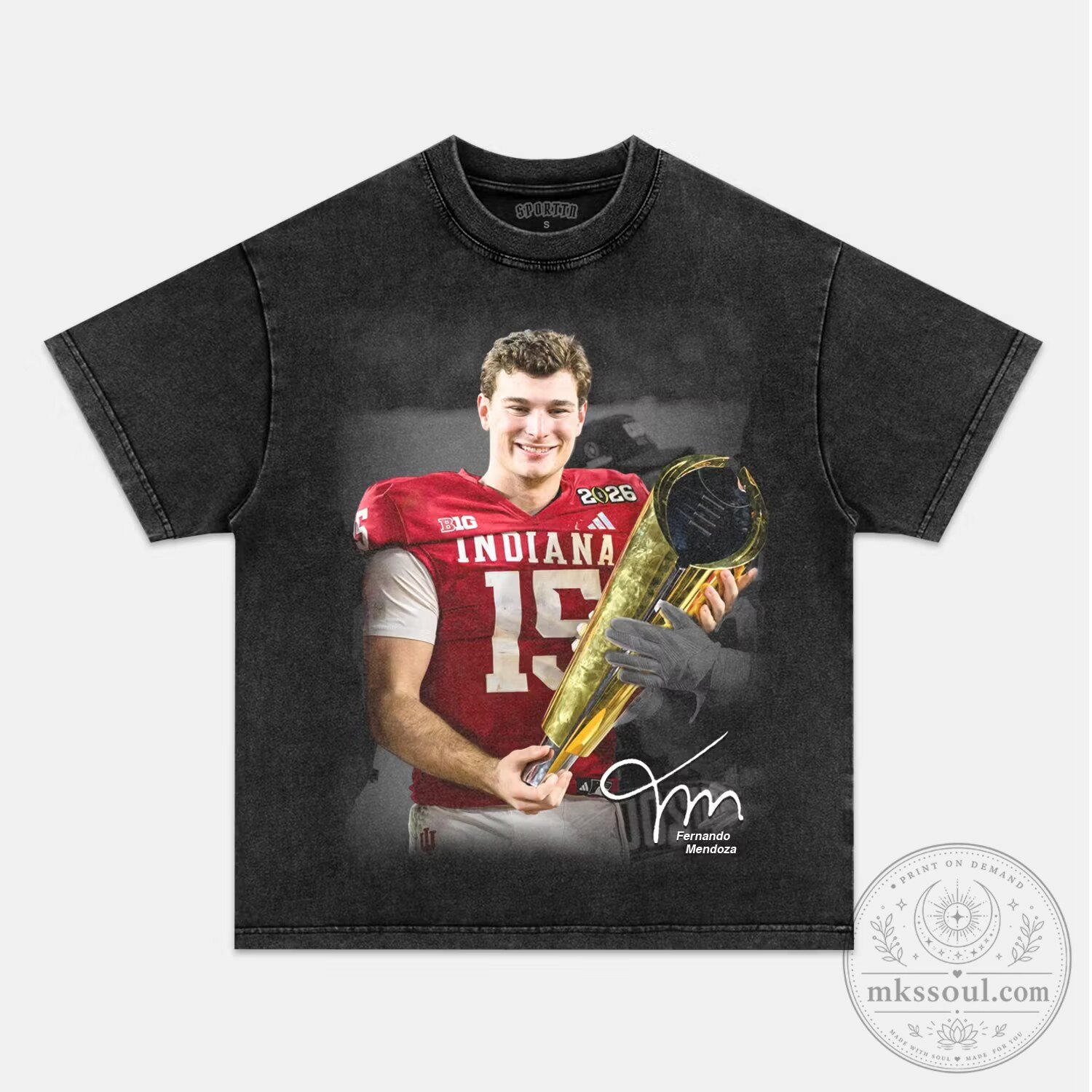 Fernando Mendoza Indiana Football Player 2026 College Sports T-Shirt