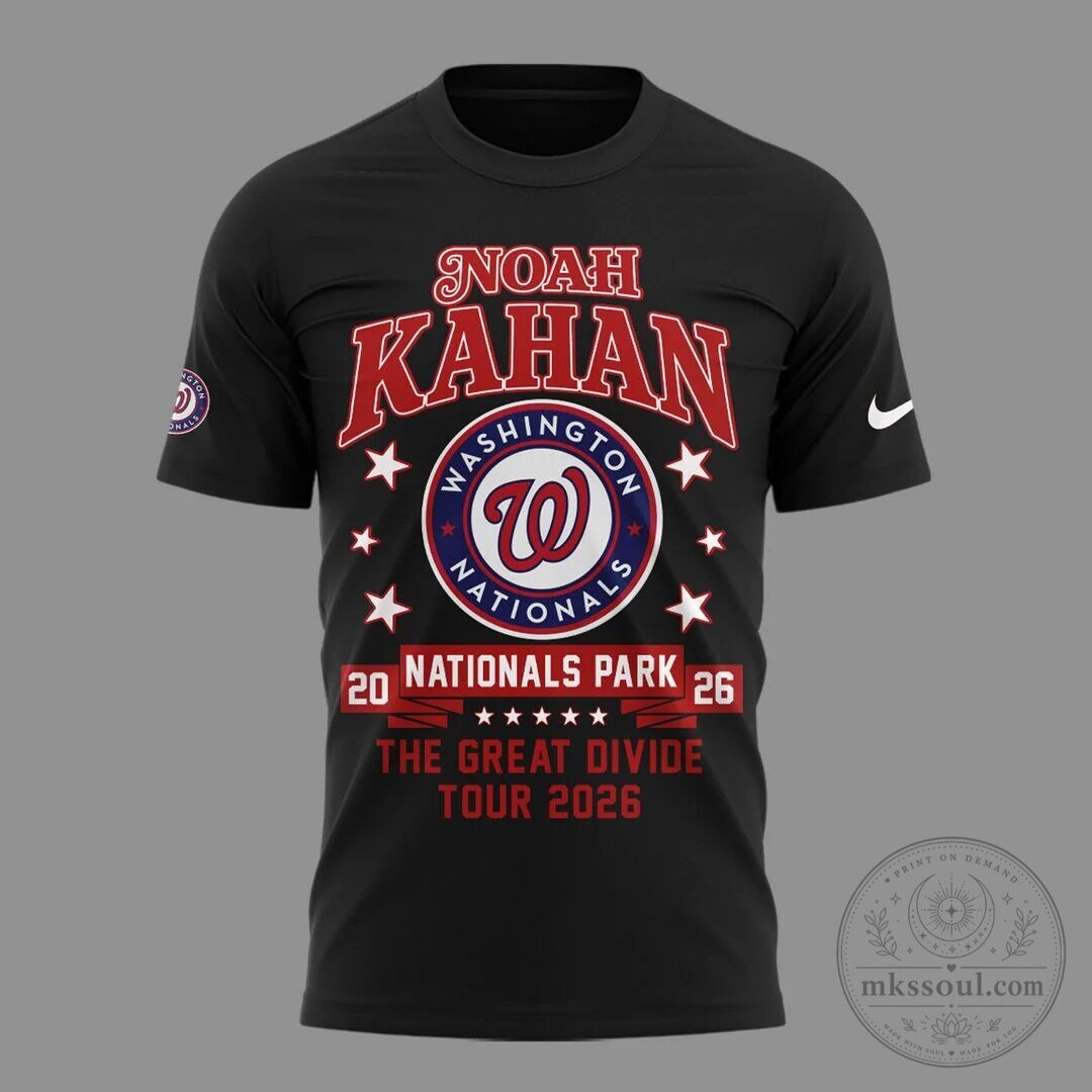 T-Shirt for Noah Kahan's 2026 Great Divide Tour at Nationals Park in Washington 4 T-Shirt for Noah Kahan