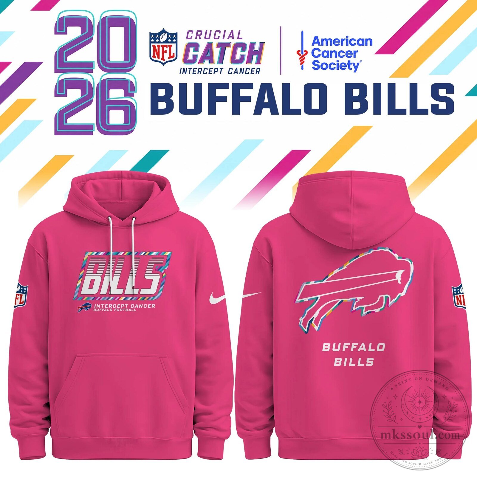 Pink Hoodie for Cancer Awareness by Green Bay Packers - Crucial Catch Edition 29 Pink Hoodie for Cancer Awareness by Green Bay Packers - Crucial Catch Edition