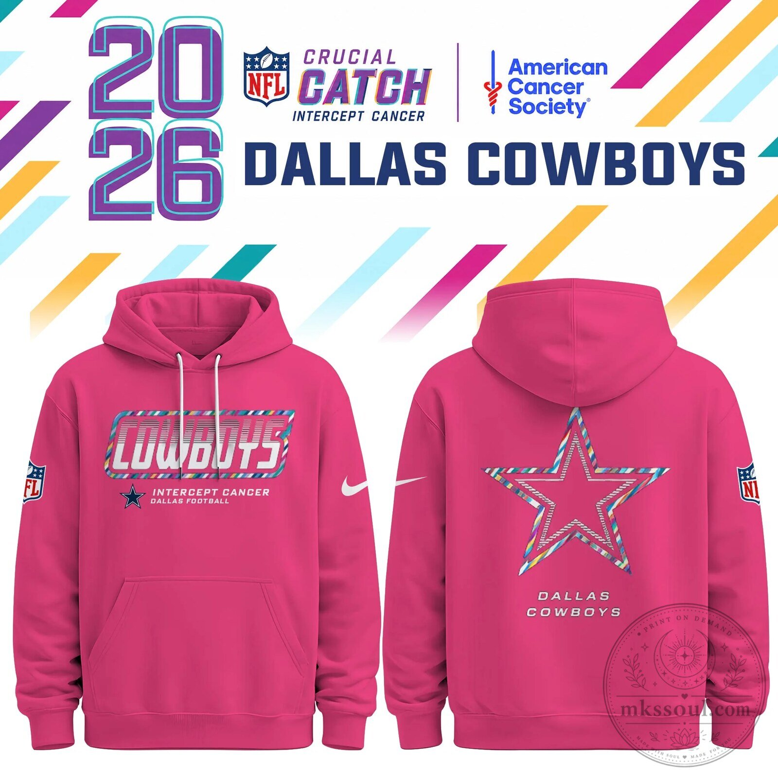 Pink Hoodie for Cancer Awareness by Green Bay Packers - Crucial Catch Edition 30 Pink Hoodie for Cancer Awareness by Green Bay Packers - Crucial Catch Edition