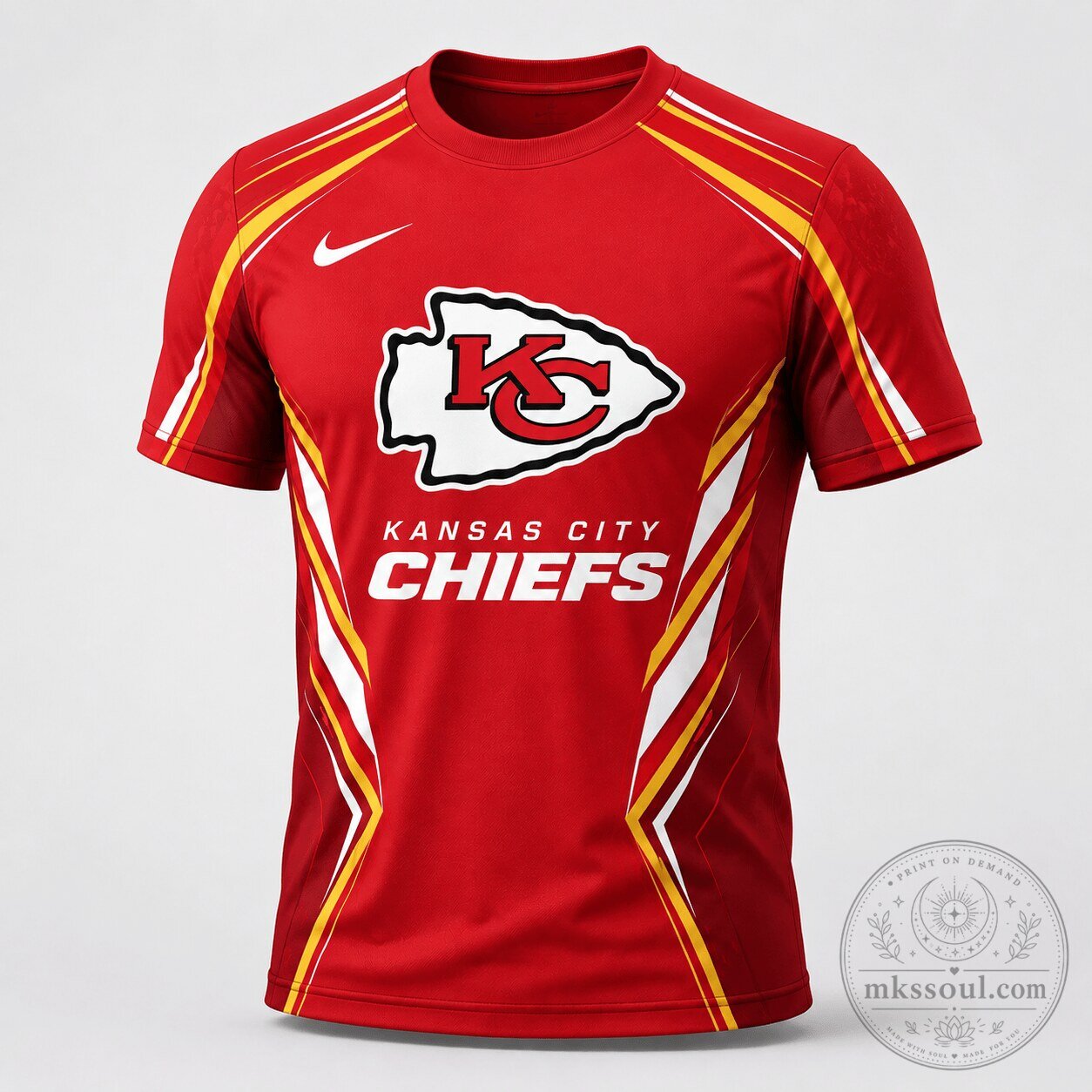 Kansas City Chiefs NFL Team Shirt, Red Football Fan Apparel