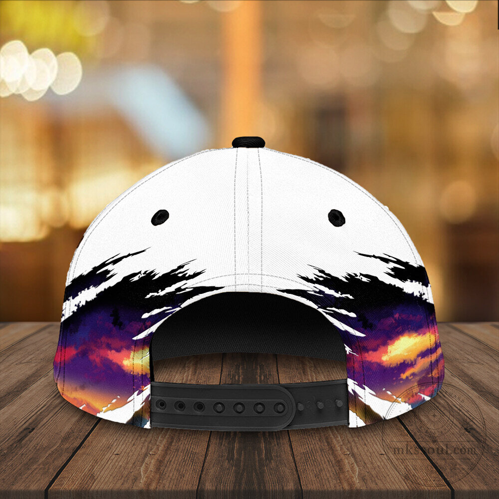 White Baseball Cap Hat featuring Kingdom Hearts 4 Video Game Characters 7 White Baseball Cap Hat featuring Kingdom Hearts 4 Video Game Characters