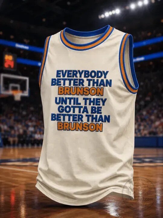 Jalen Brunson Everybody Better Than Brunson Funny Knicks Tank Top