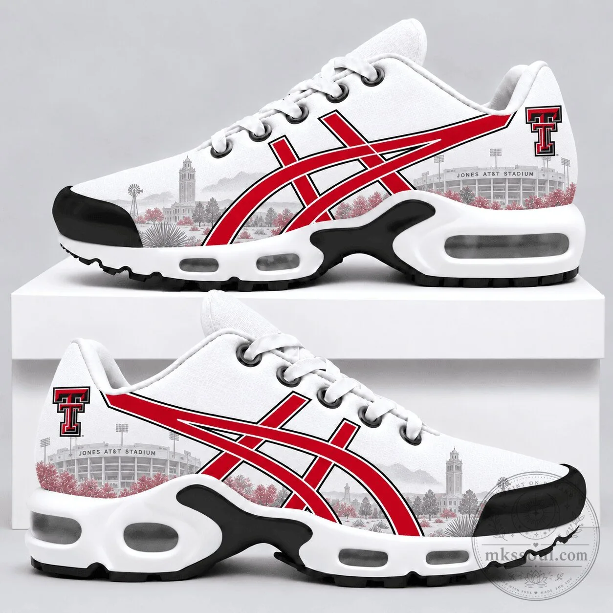 Texas Tech Red Raiders Jones AT&T Stadium Custom Printed Athletic Shoes