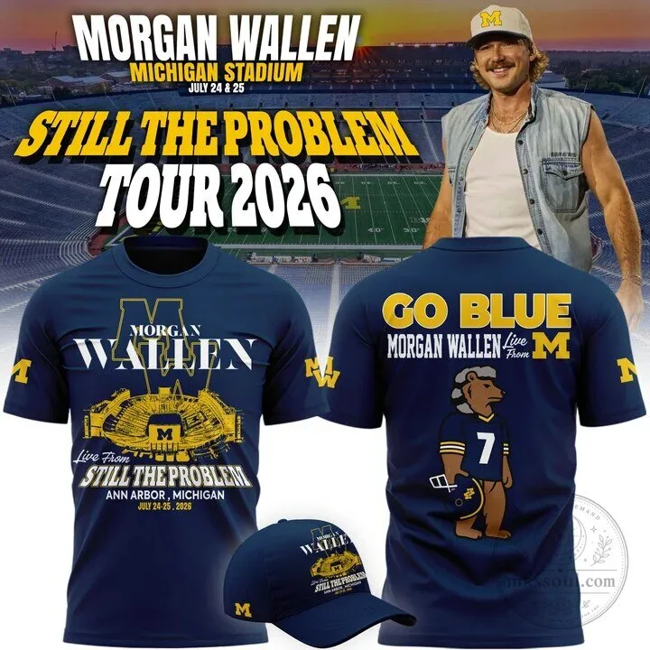 2026 Still The Problem Tour T-Shirt at Michigan Stadium by Morgan Wallen