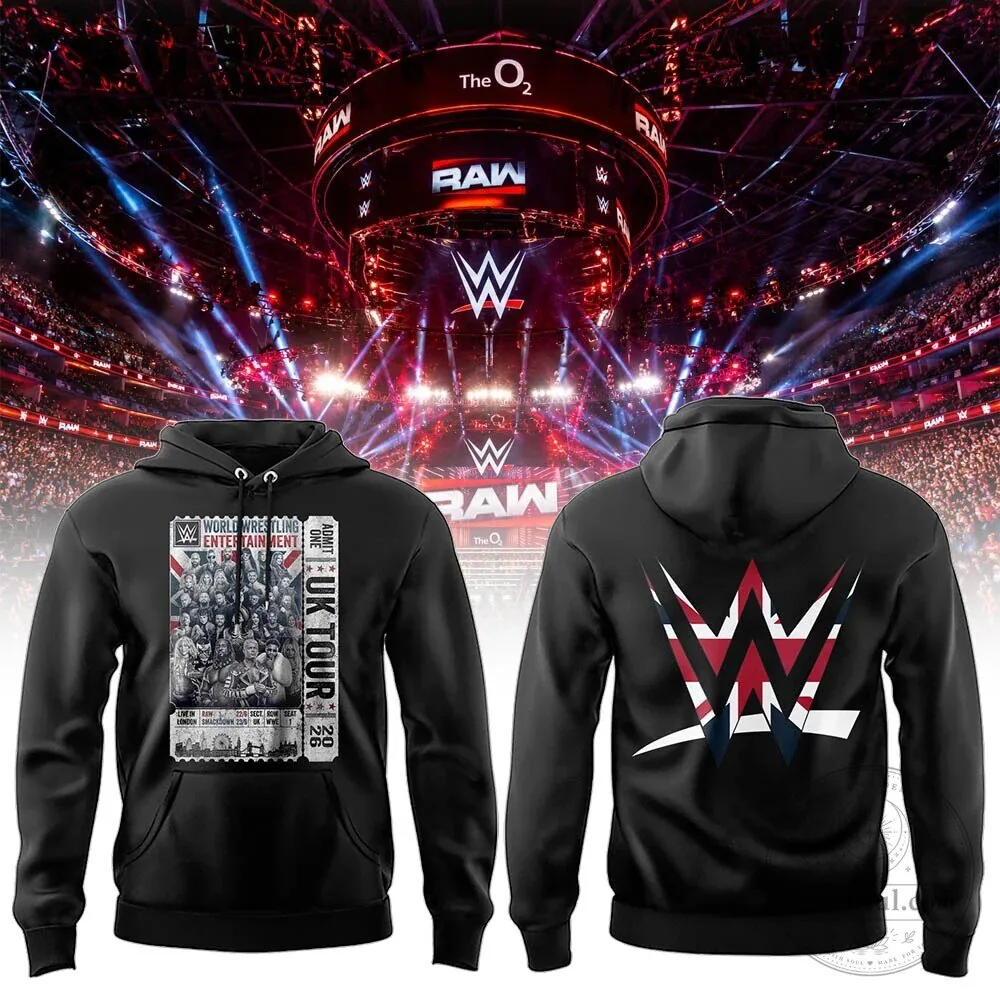 World Wrestling Entertainment SmackDown At The O2 London UK Tour Hoodie