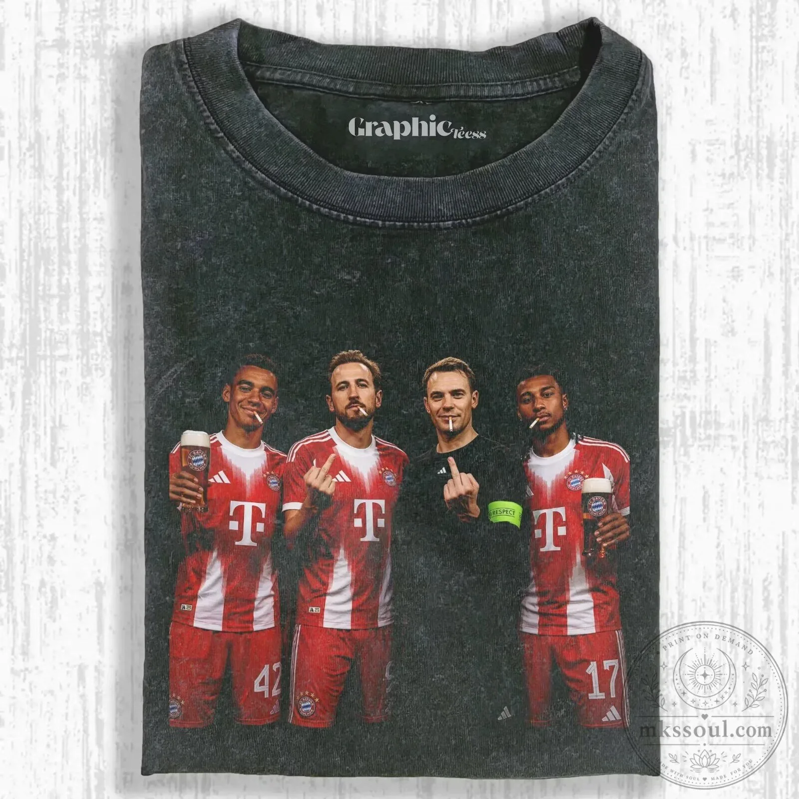 Michael Olise Harry Kane Manuel Neuer Jamal Musiala Bayern Munich T-Shirt
