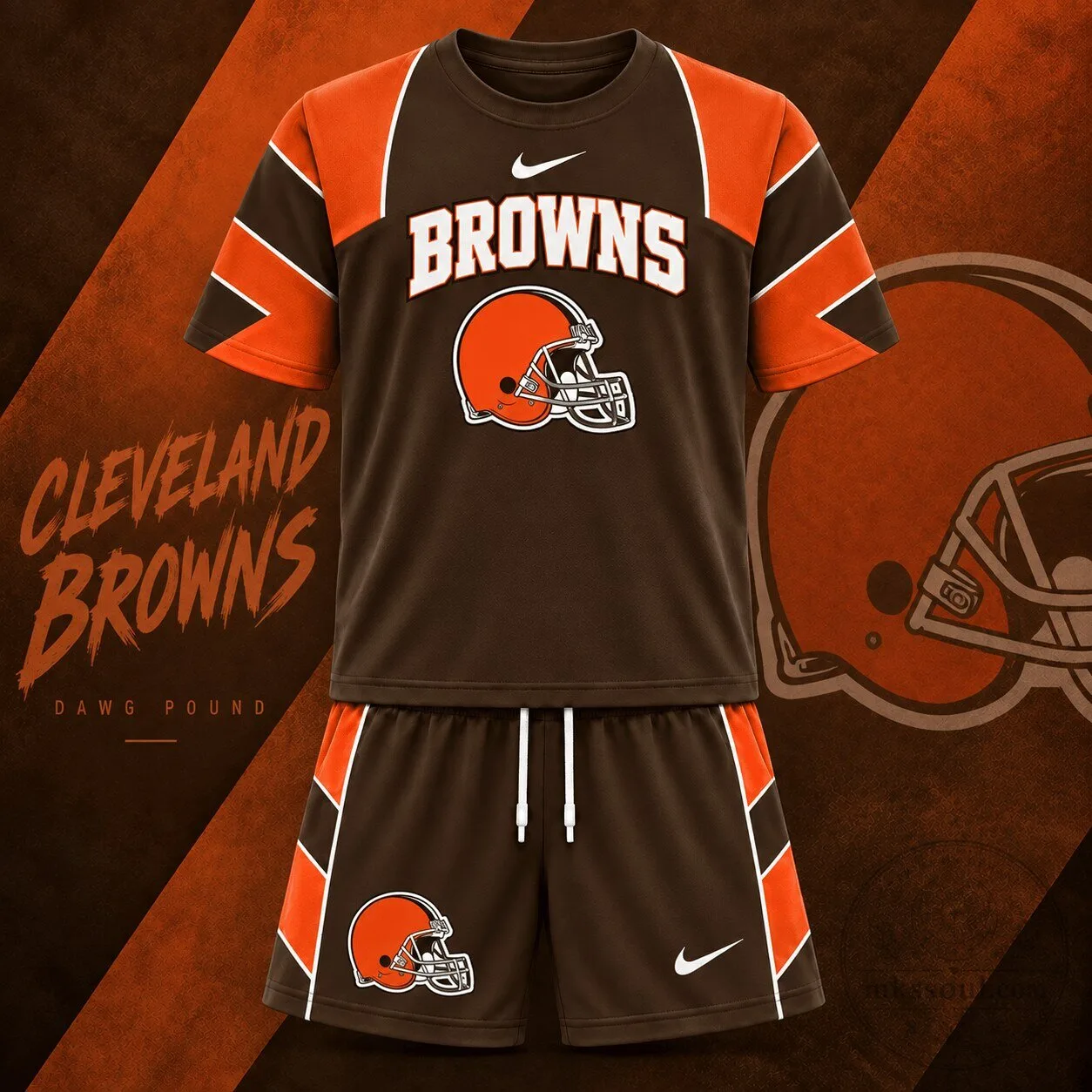 Cleveland Browns NFL Game Day Football Jersey and Shorts Set