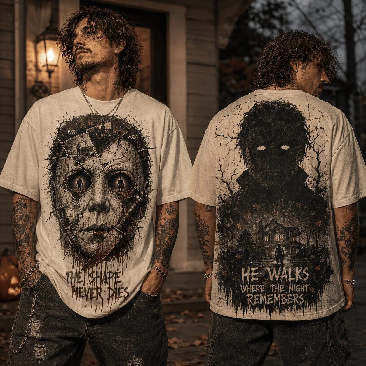 Michael Myers The Shape Never Dies Halloween Horror Movie T-Shirt