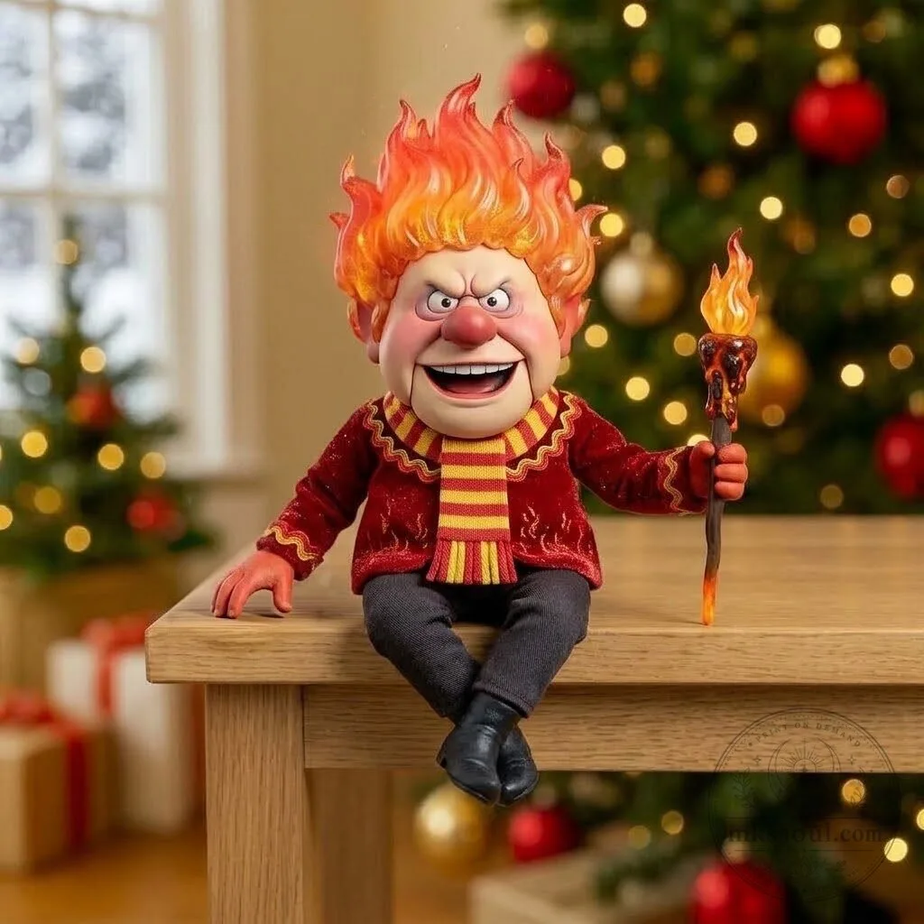 Heat Miser Christmas Holiday Stop Motion Animated Figurine
