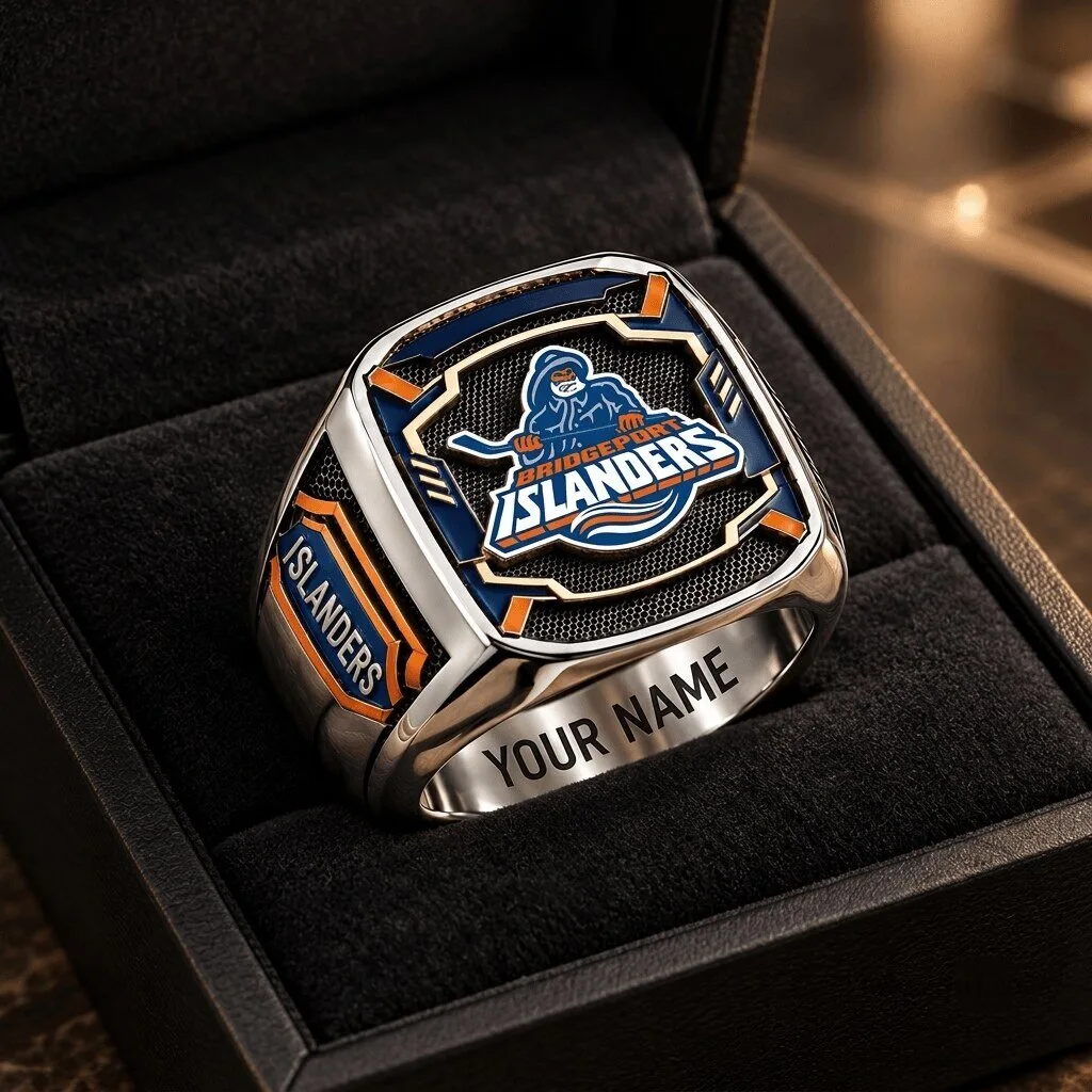 Bridgeport Islanders Hockey Team Custom Fan Championship Ring