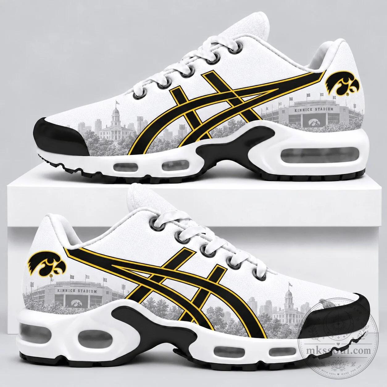 Iowa Hawkeyes Football Team Kinnick Stadium Fan Shoes