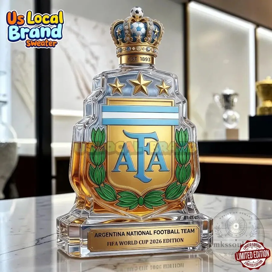 Argentina National Football Team 2026 FIFA World Cup Whiskey Bottle