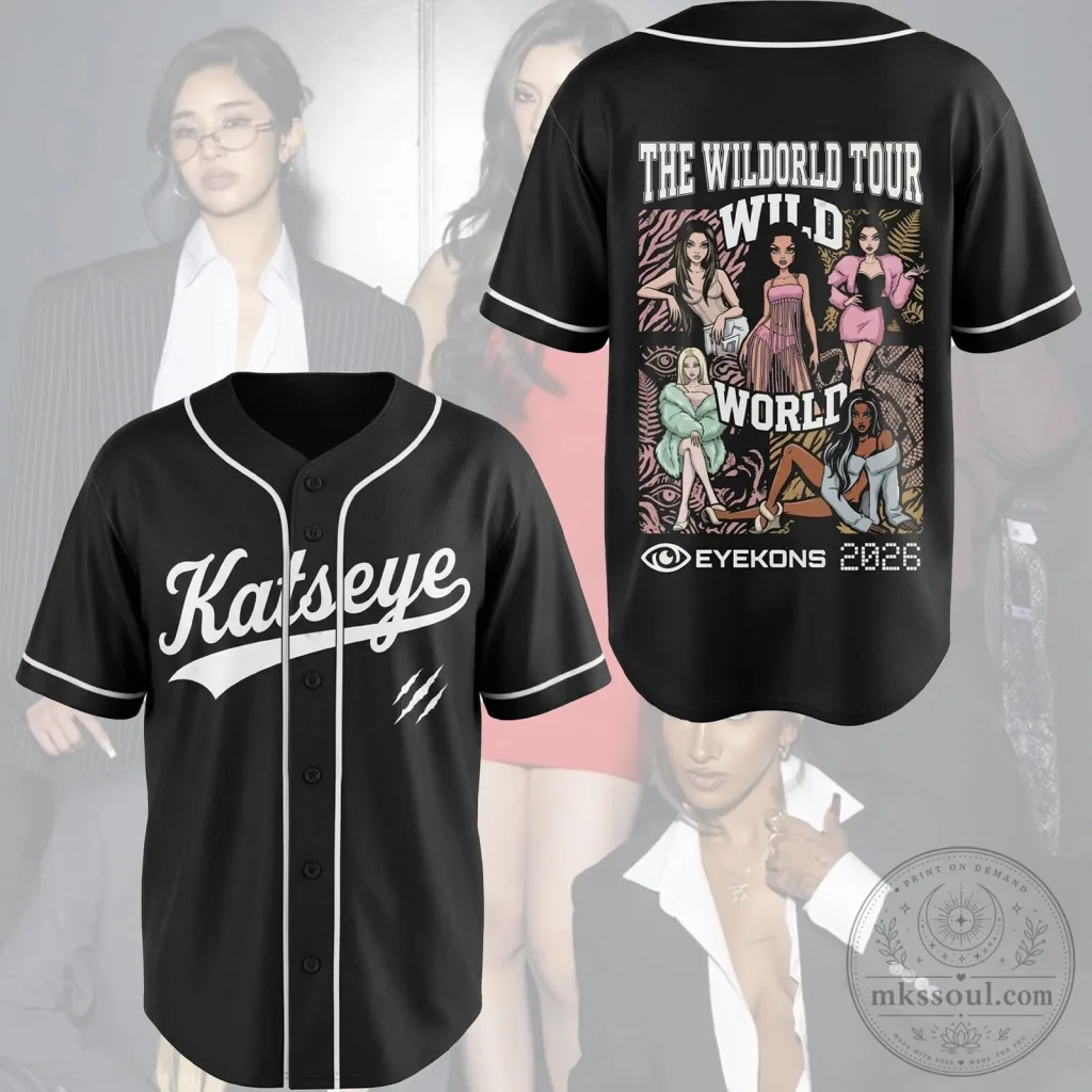 Katseye The Wildorld Tour Baseball Jersey Katseye The Wildorld Tour Baseball Jersey