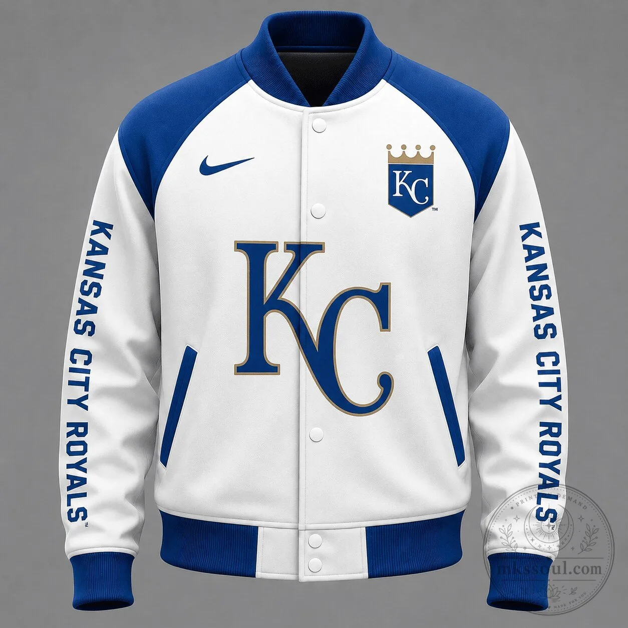 Kansas City Royals Baseball Team Varsity Jacket