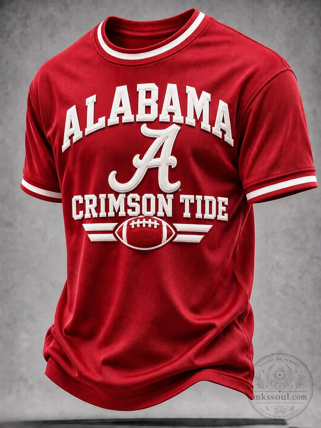 Alabama Crimson Tide Football Team Red Fan Apparel T-Shirt