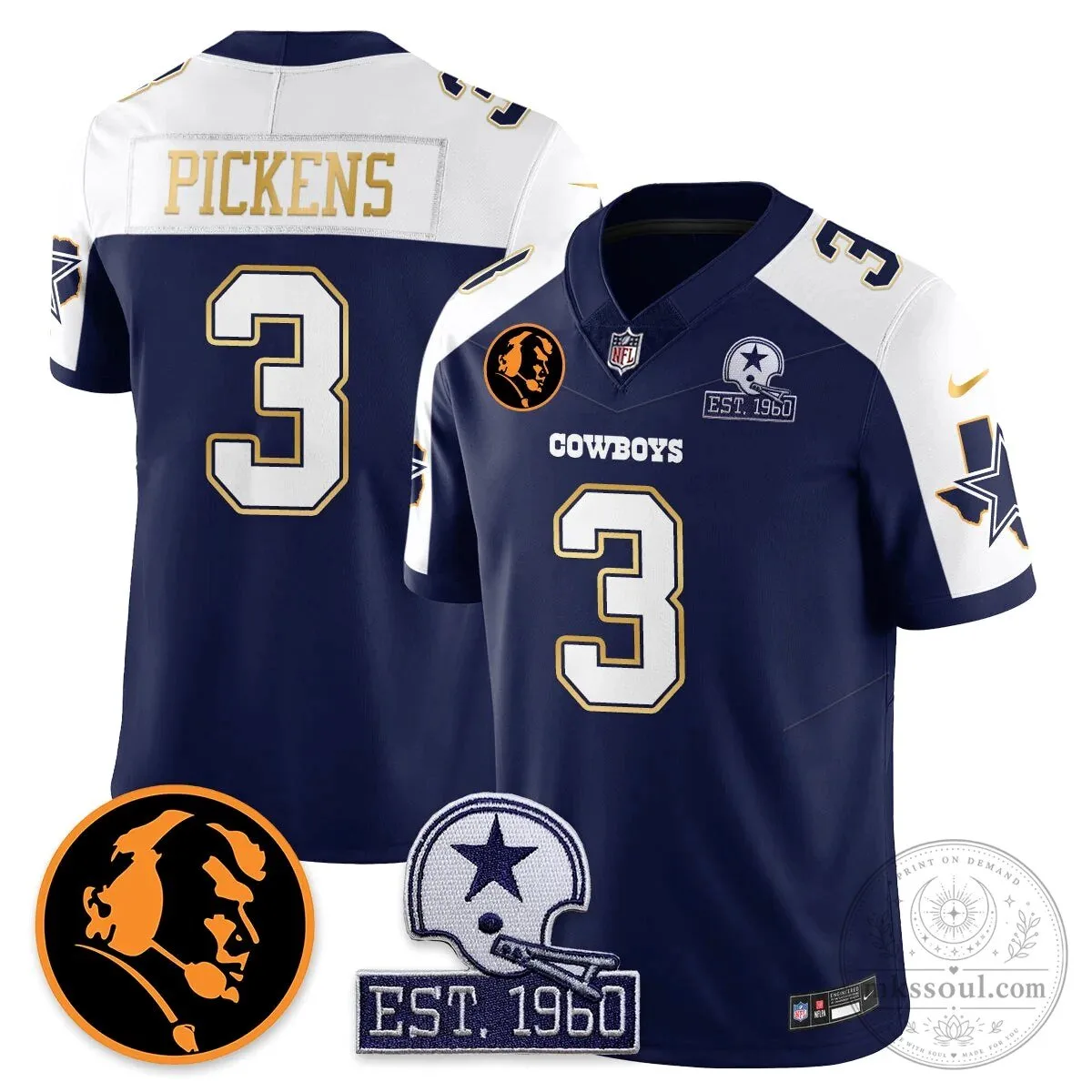Dallas Cowboys John Madden Dak Prescott Limited Edition Football Jersey 48 Dallas Cowboys John Madden Dak Prescott Limited Edition Football Jersey