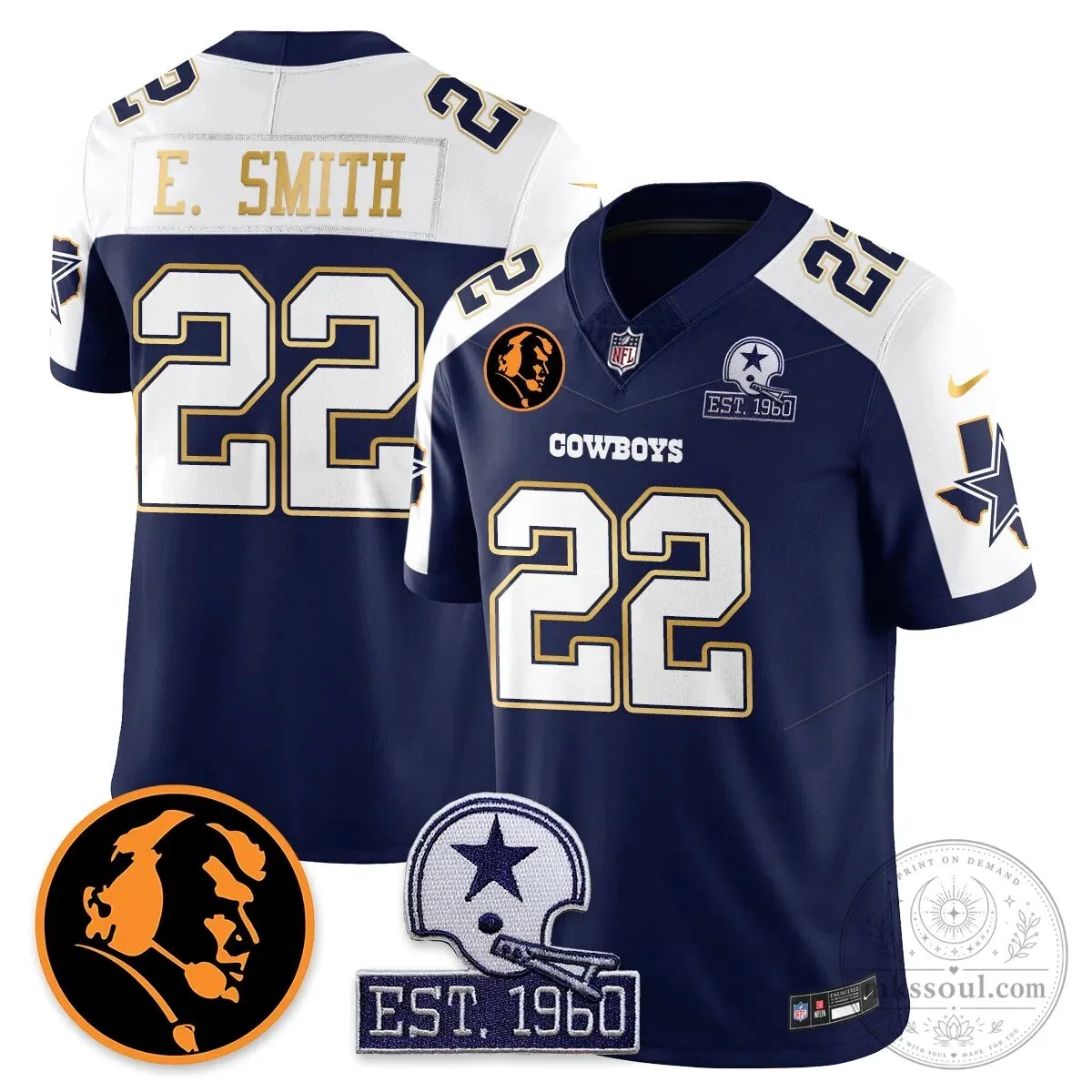 Dallas Cowboys John Madden Dak Prescott Limited Edition Football Jersey 53 Dallas Cowboys John Madden Dak Prescott Limited Edition Football Jersey