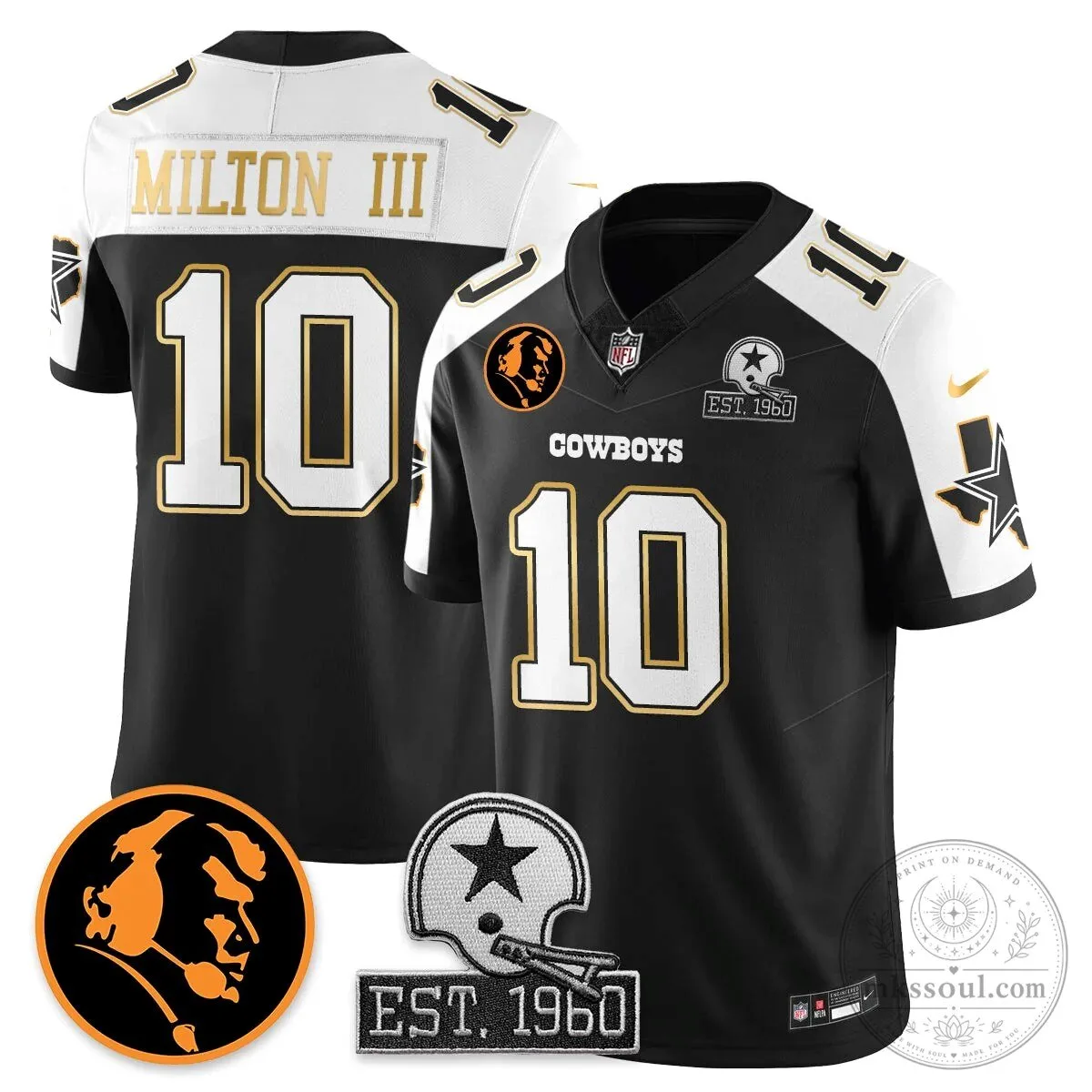 Dallas Cowboys John Madden Dak Prescott Limited Edition Football Jersey 59 Dallas Cowboys John Madden Dak Prescott Limited Edition Football Jersey