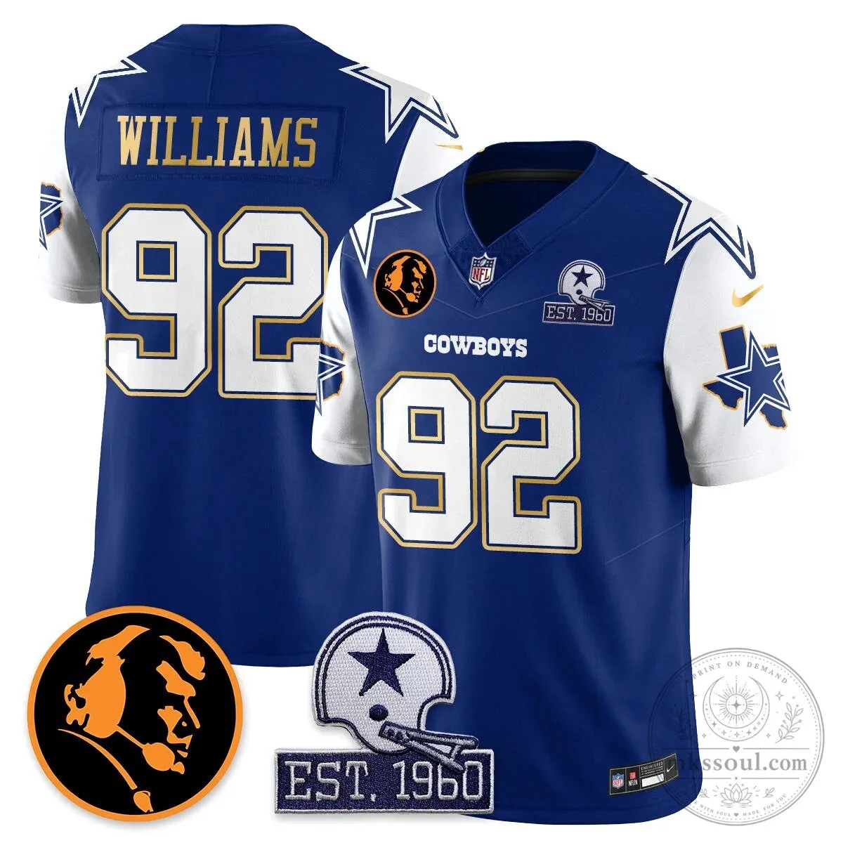 Dallas Cowboys John Madden Dak Prescott Limited Edition Football Jersey 73 Dallas Cowboys John Madden Dak Prescott Limited Edition Football Jersey