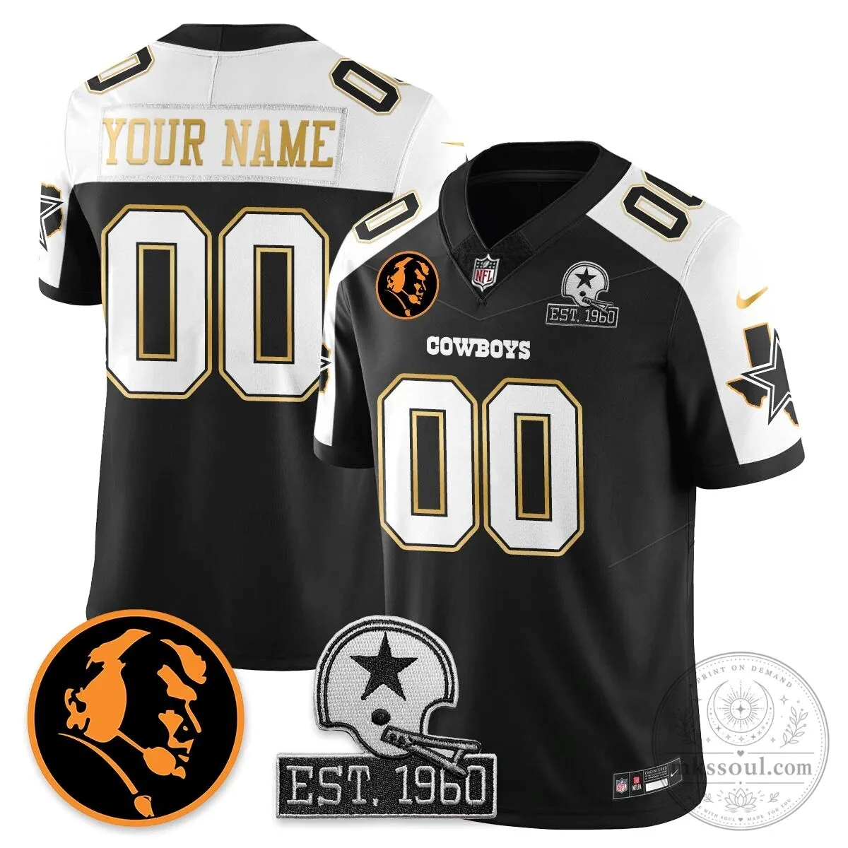 Dallas Cowboys John Madden Dak Prescott Limited Edition Football Jersey 85 Dallas Cowboys John Madden Dak Prescott Limited Edition Football Jersey