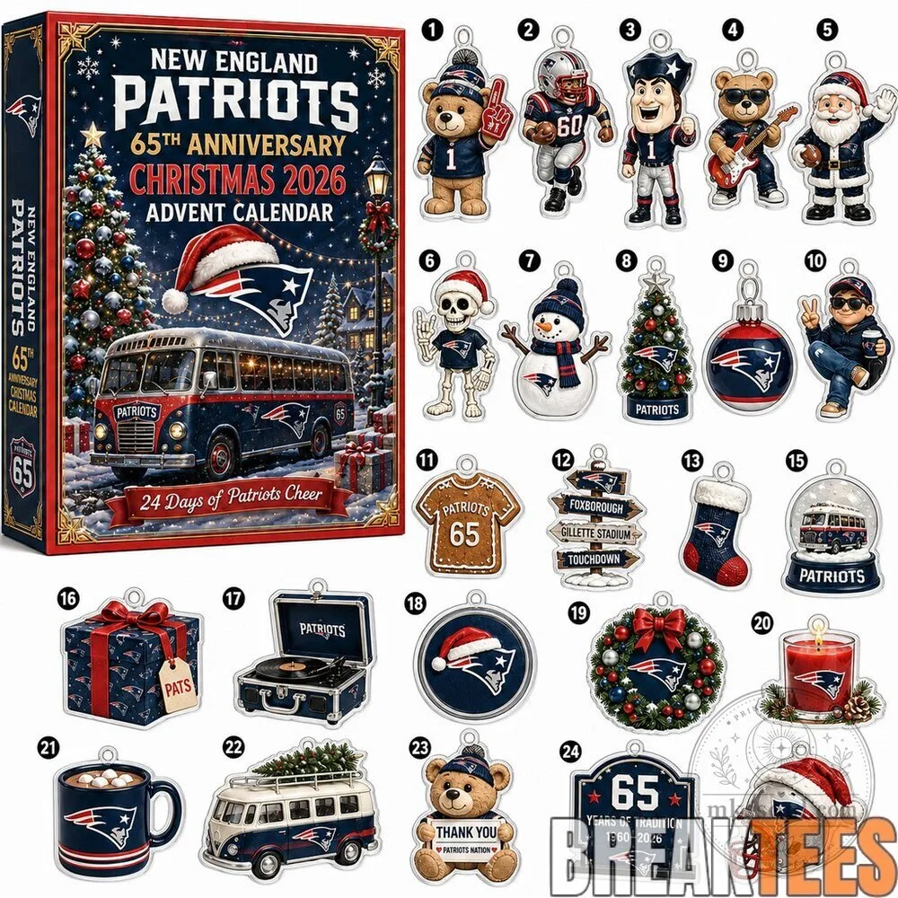 New England Patriots 65th Anniversary Christmas 2026 Advent Calendar