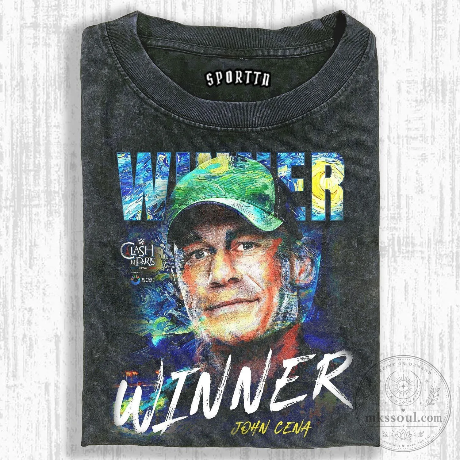 John Cena Winner Clash In Paris WWE Wrestling T-Shirt