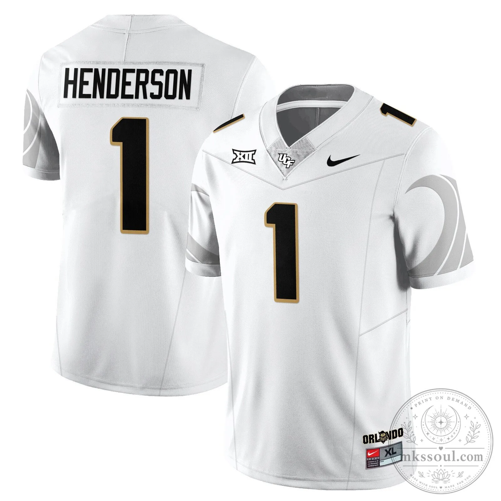 UCF Football Black and White Number 11 Team Uniform Football Jersey 28 UCF Football Black and White Number 11 Team Uniform Football Jersey