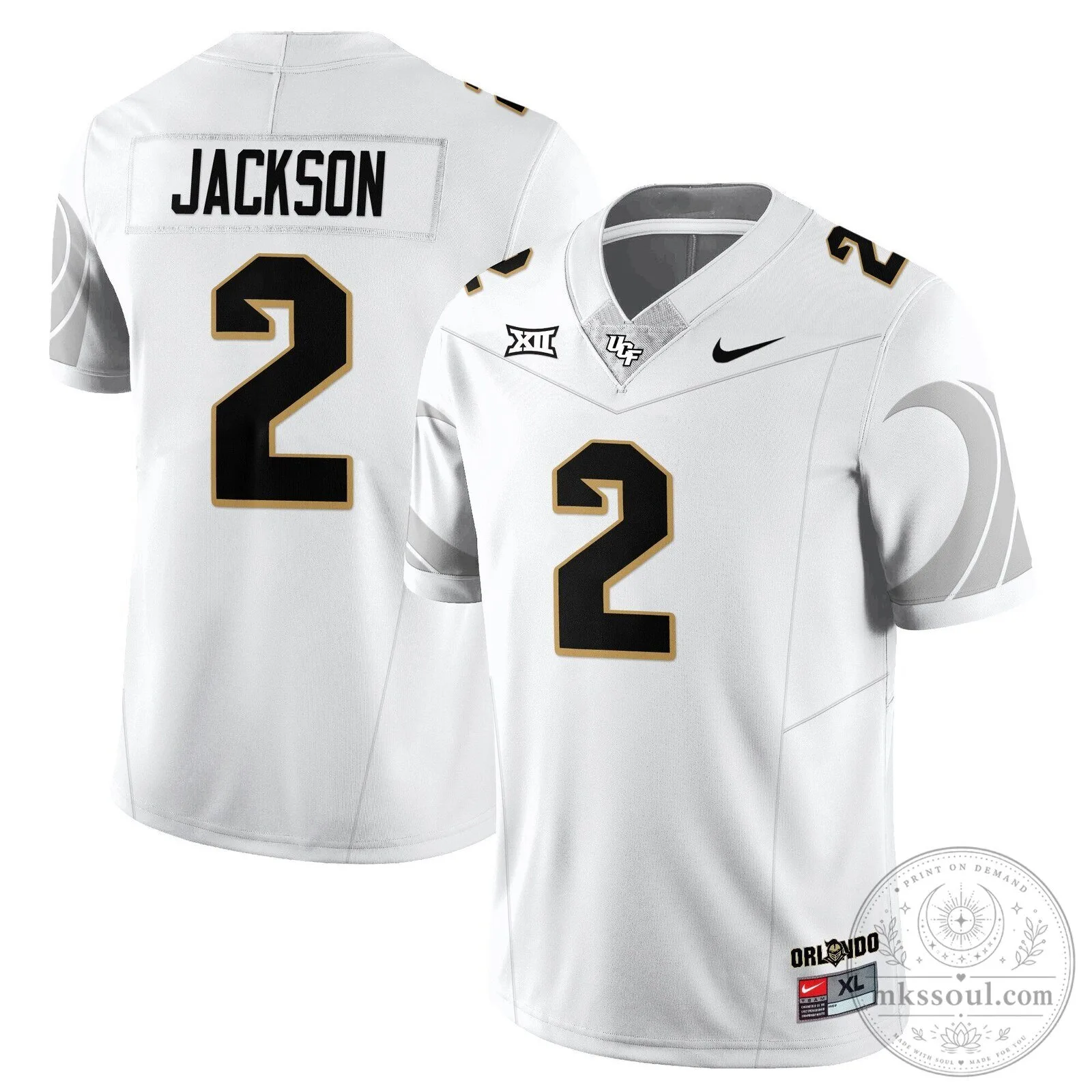UCF Football Black and White Number 11 Team Uniform Football Jersey 29 UCF Football Black and White Number 11 Team Uniform Football Jersey