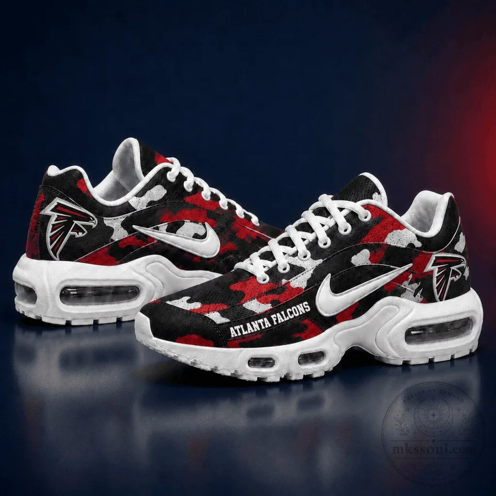 Atlanta Falcons Camouflage Pattern Air Max Style Running Shoes
