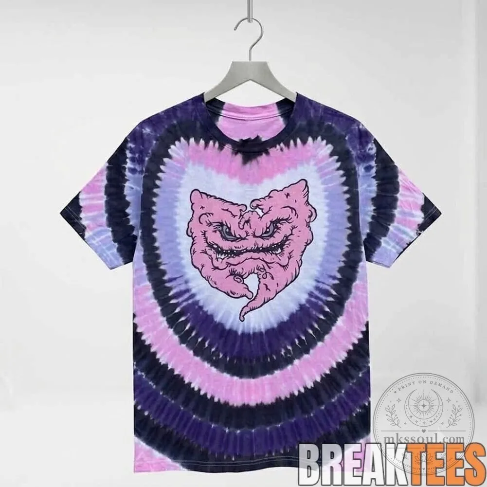 Wu-Tang Clan and Teenage Mutant Ninja Turtles Krang Mashup Tie-Dye T-Shirt