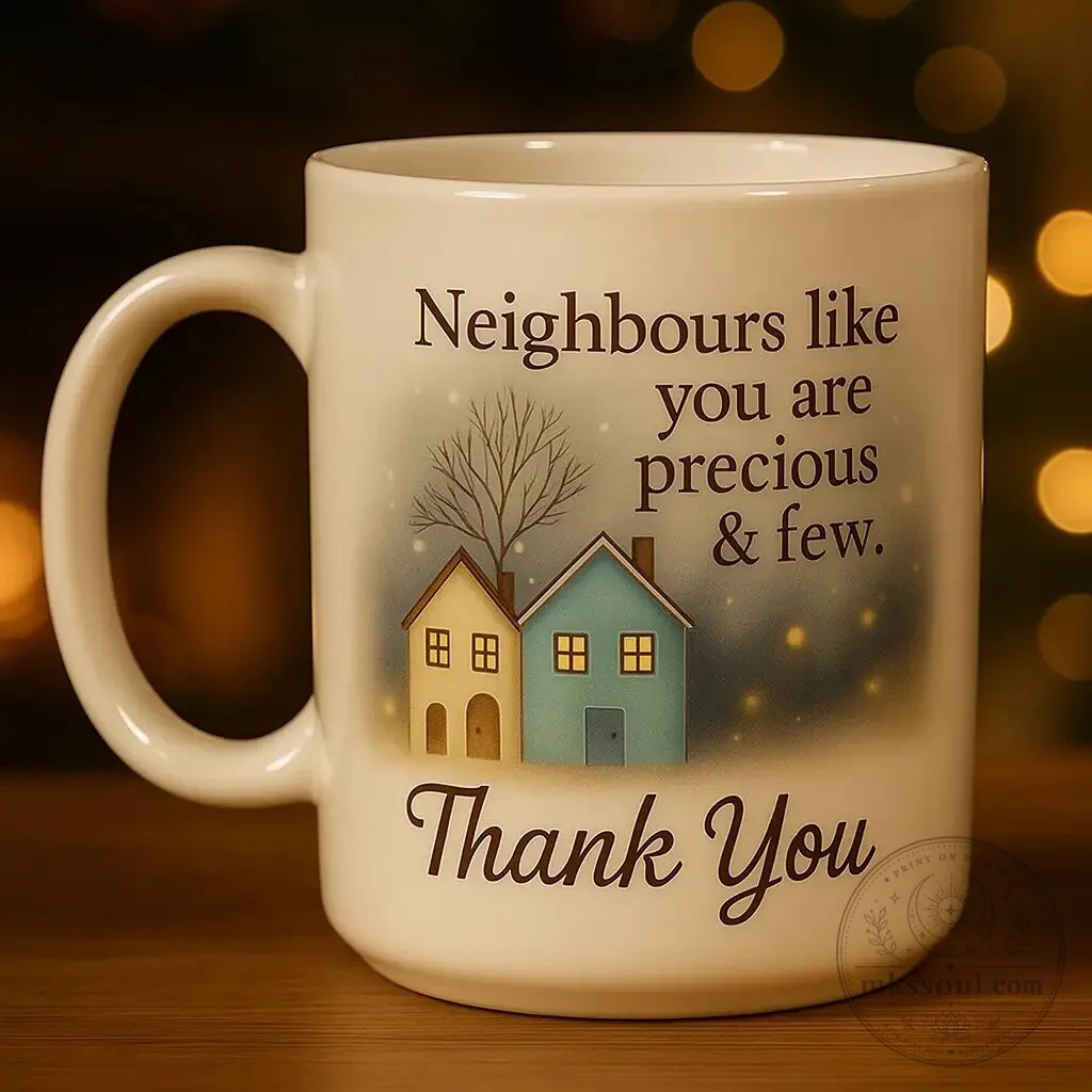Precious Neighbours Like You Are Few Thank You Mug