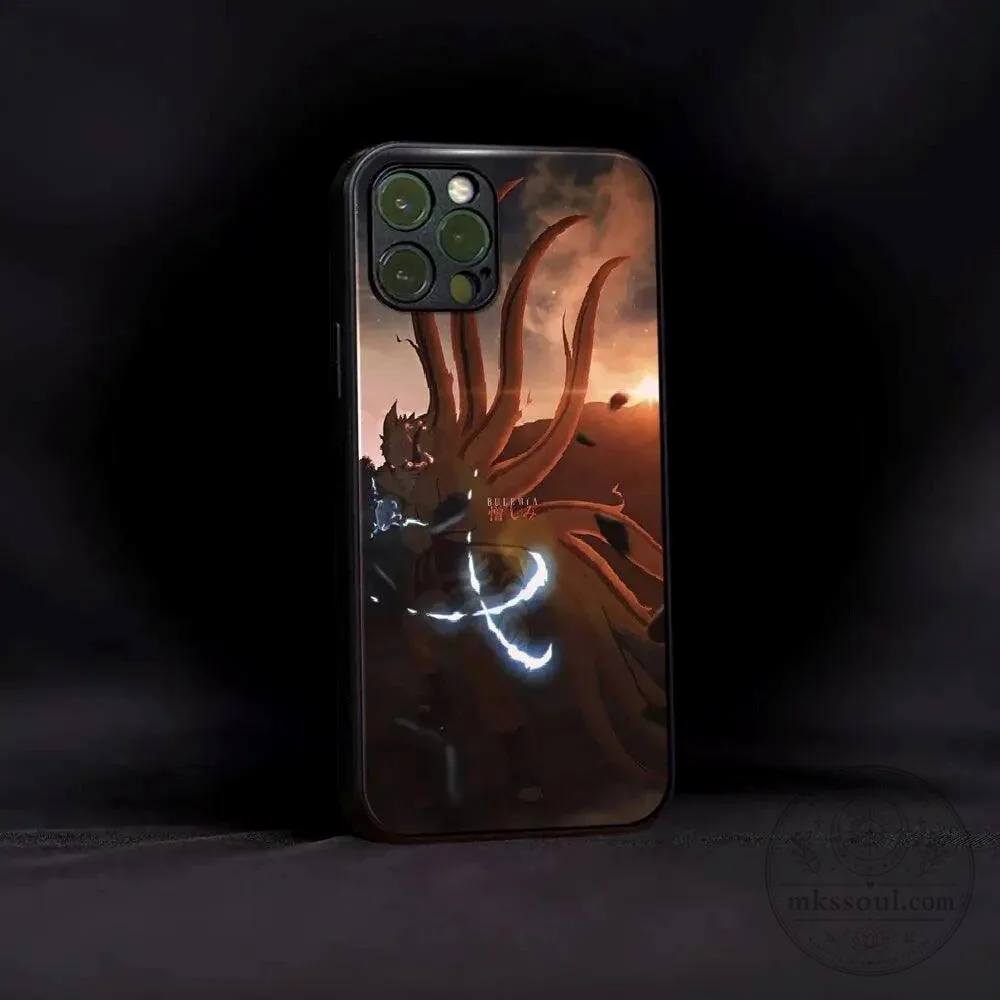 Naruto Uzumaki Baryon Mode Kurama Nine-Tails Chakra Anime Phone Case