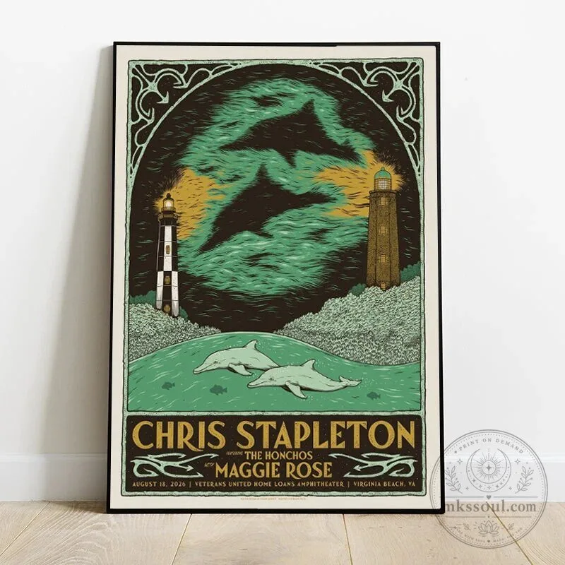 2026 Concert Poster for Chris Stapleton's All American Road Show