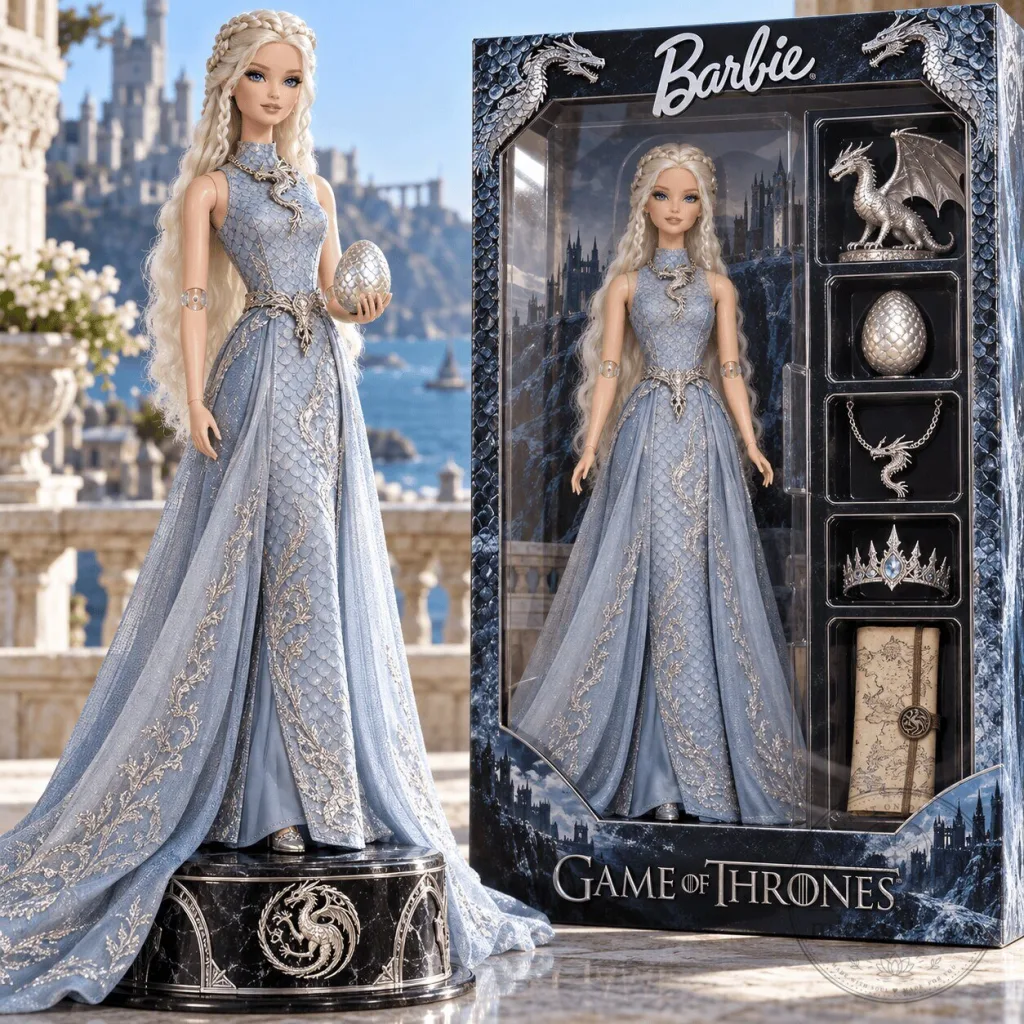 Barbie Game of Thrones Daenerys Targaryen Collector Doll with Dragonstone Throne Barbie Game of Thrones Daenerys Targaryen Collector Doll with Dragonstone Throne