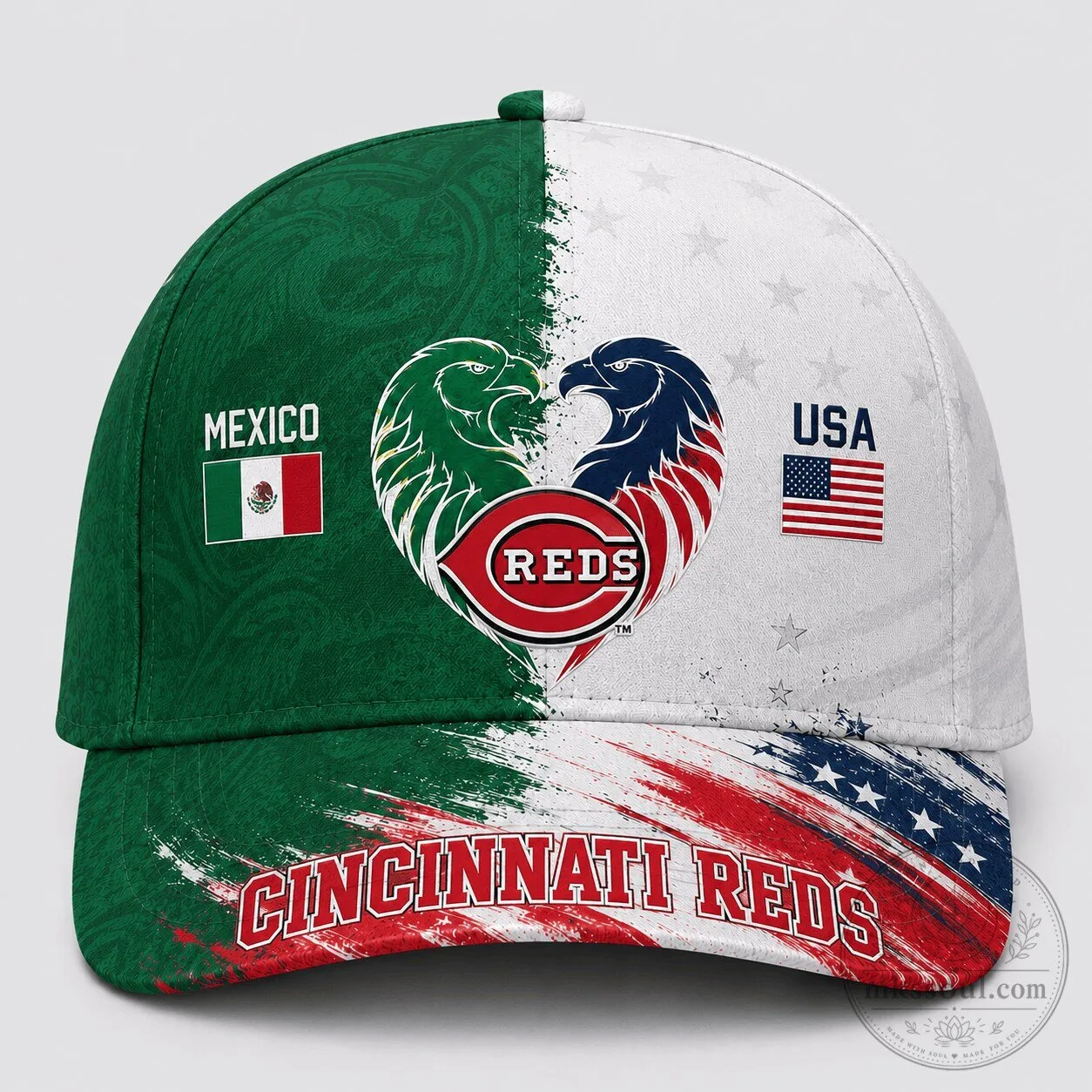 Cincinnati Reds Mexico Versus USA Baseball Cap