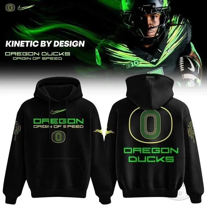 Oregon Ducks Origin of Speed Black Hoodie