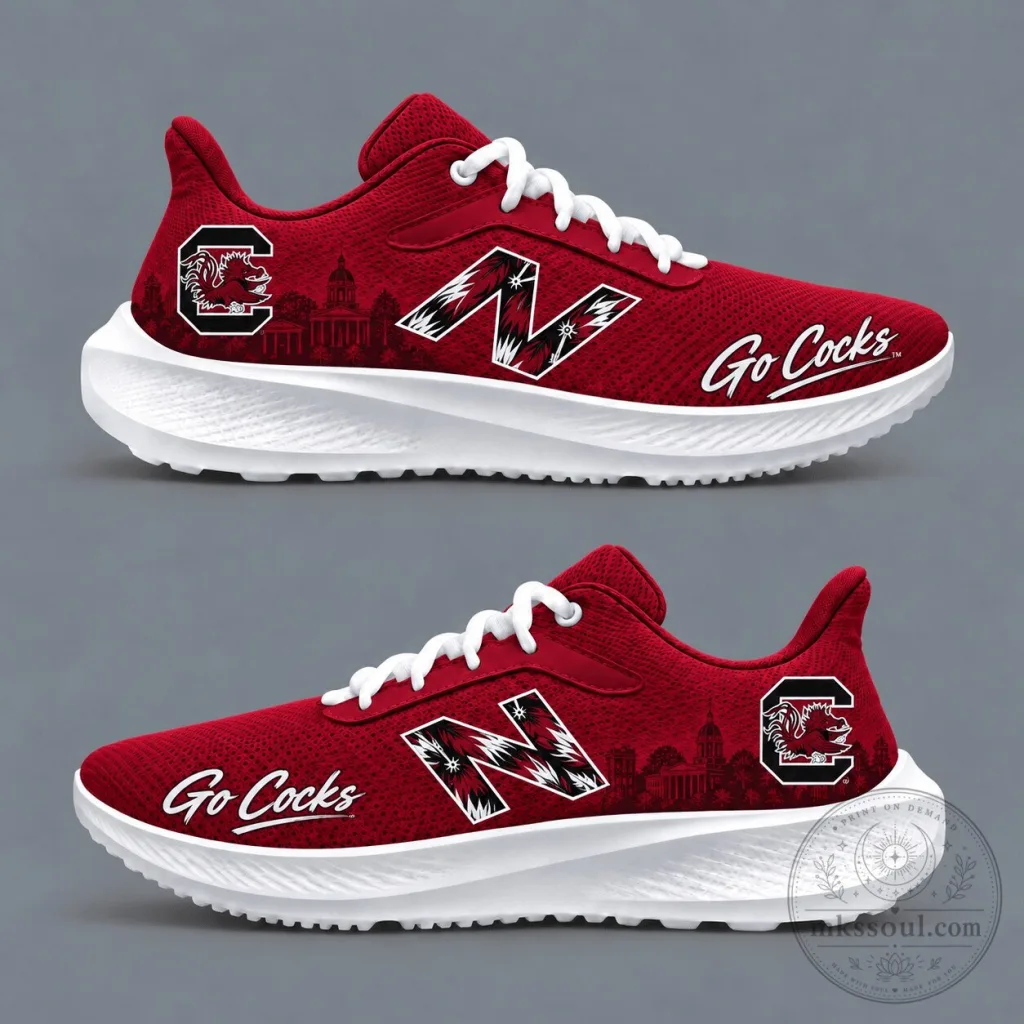 South Carolina Gamecocks College Football Red Running Shoes South Carolina Gamecocks College Football Red Running Shoes