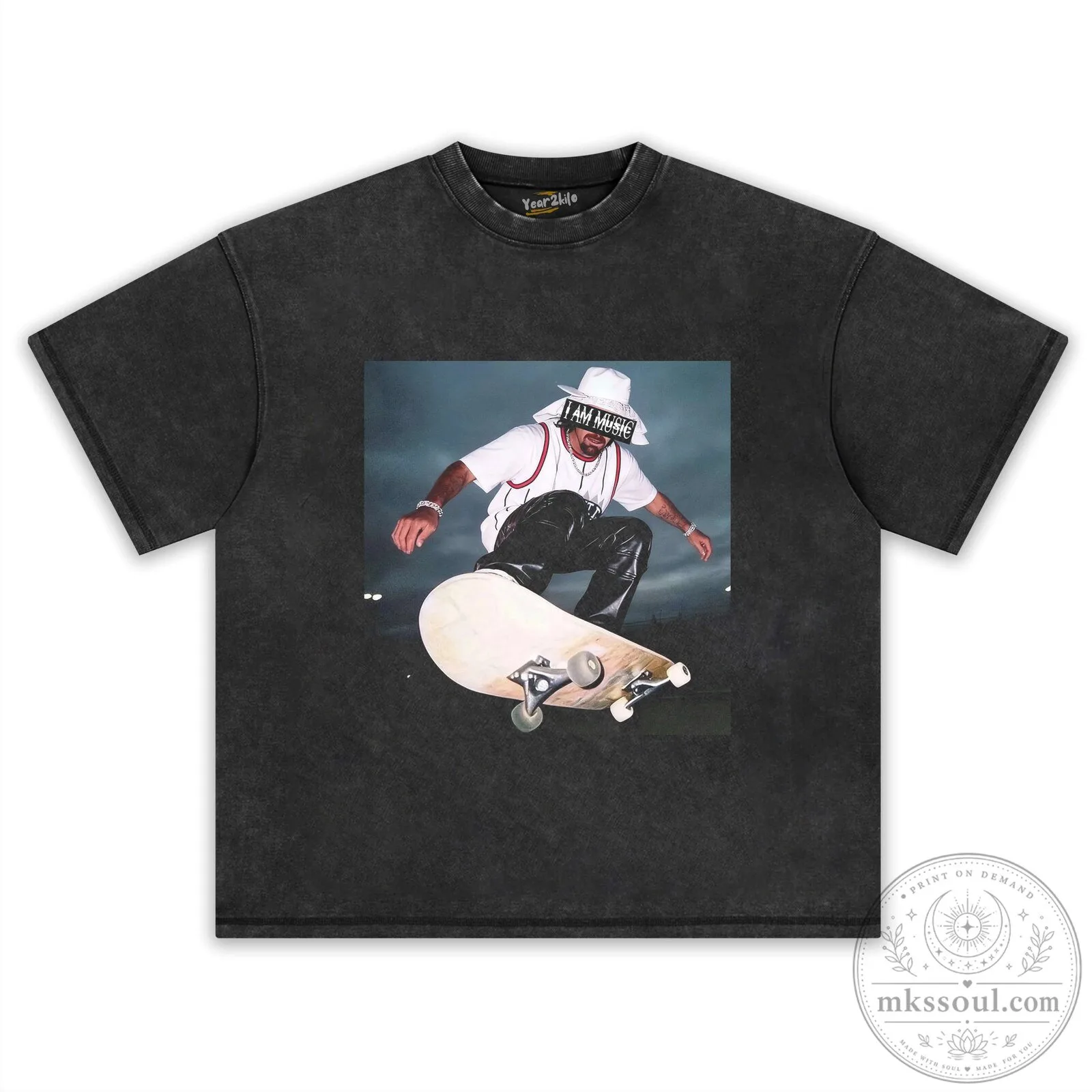 I Am Music Black Tee with Playboi Carti Graphic Design 11 I Am Music Black Tee with Playboi Carti Graphic Design