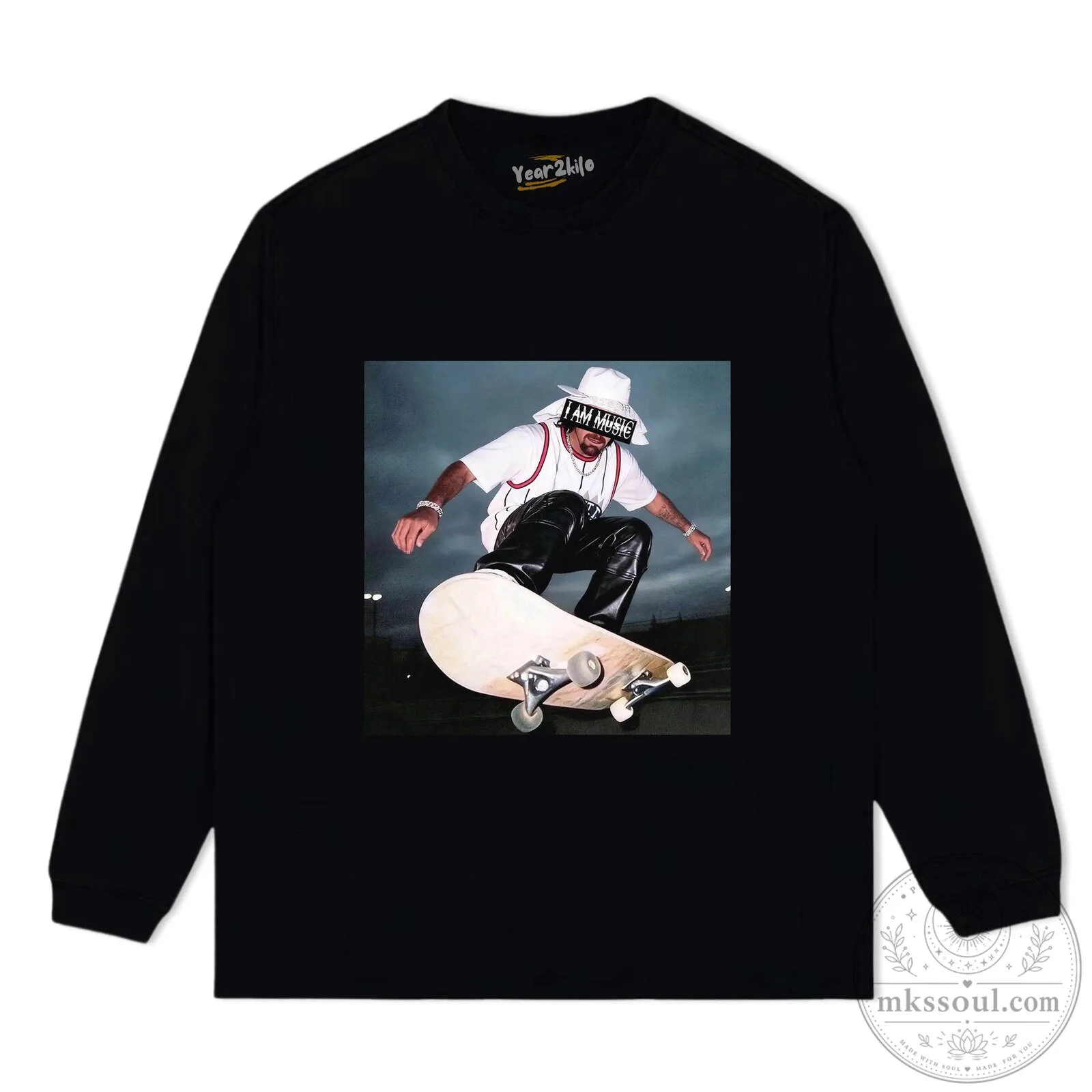 I Am Music Black Tee with Playboi Carti Graphic Design 17 I Am Music Black Tee with Playboi Carti Graphic Design