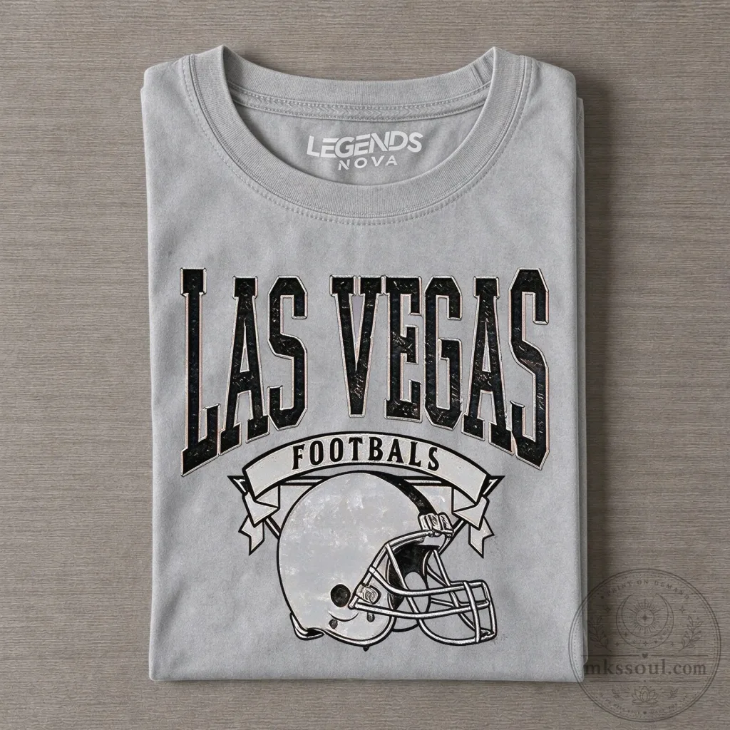 Las Vegas Football Vintage Helmet Graphic T-Shirt Las Vegas Football Vintage Helmet Graphic T-Shirt