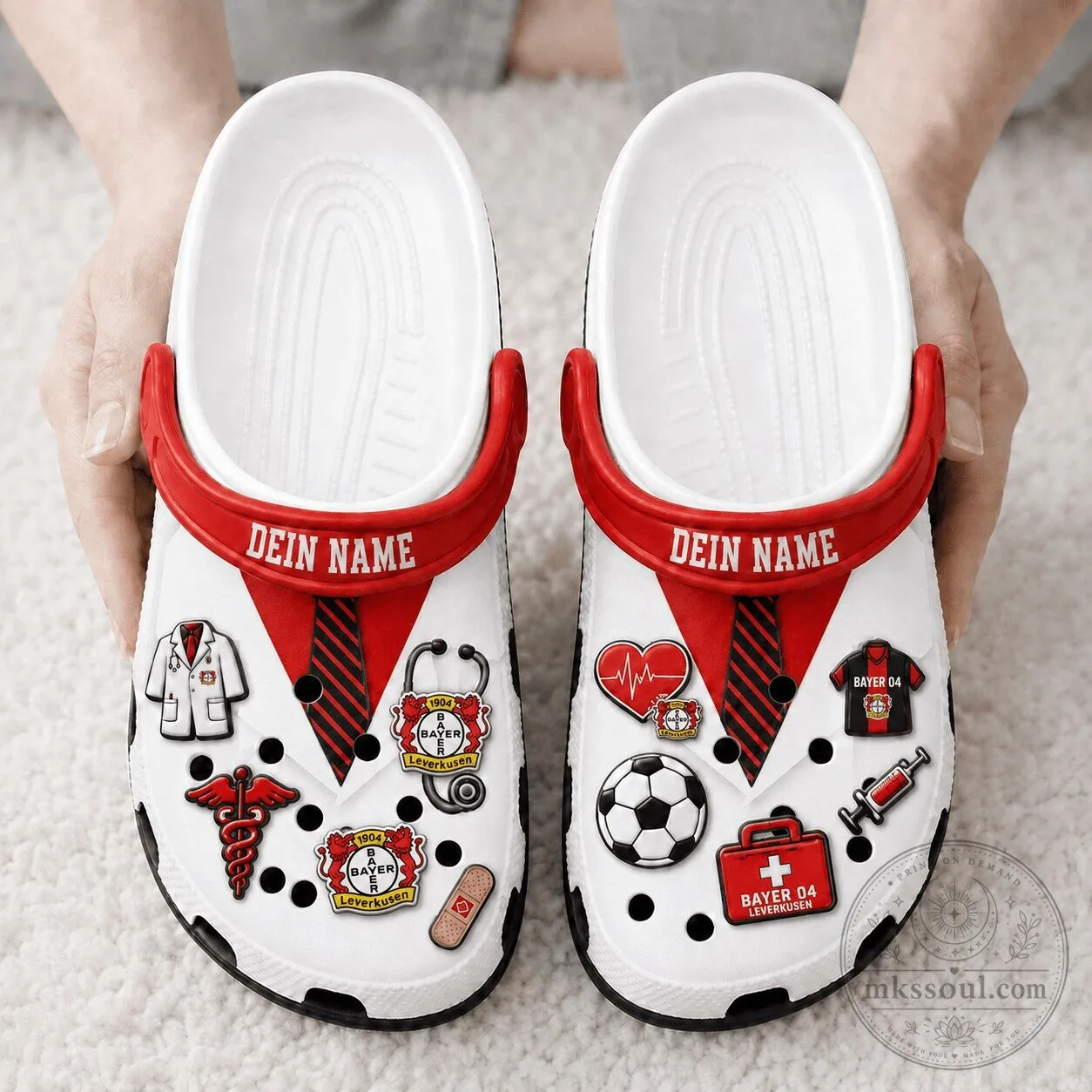 Bayer 04 Leverkusen Bundesliga Football Club Personalized Doctor Shoes