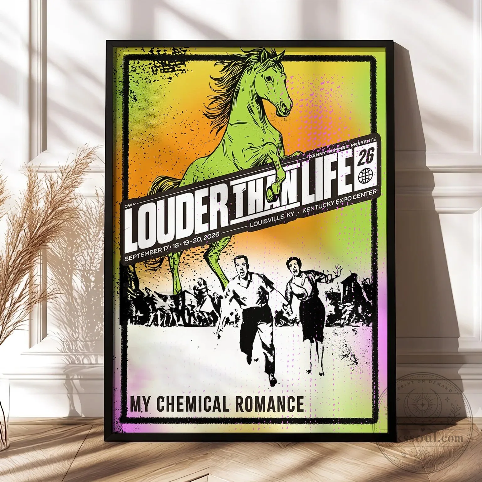 2026 Concert Poster for My Chemical Romance at Louder Than Life Music Festival