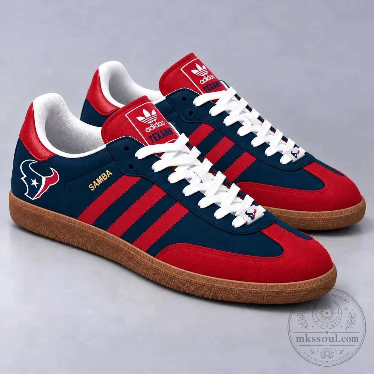 Houston Texans National Football League Samba Style Low Top Sneakers
