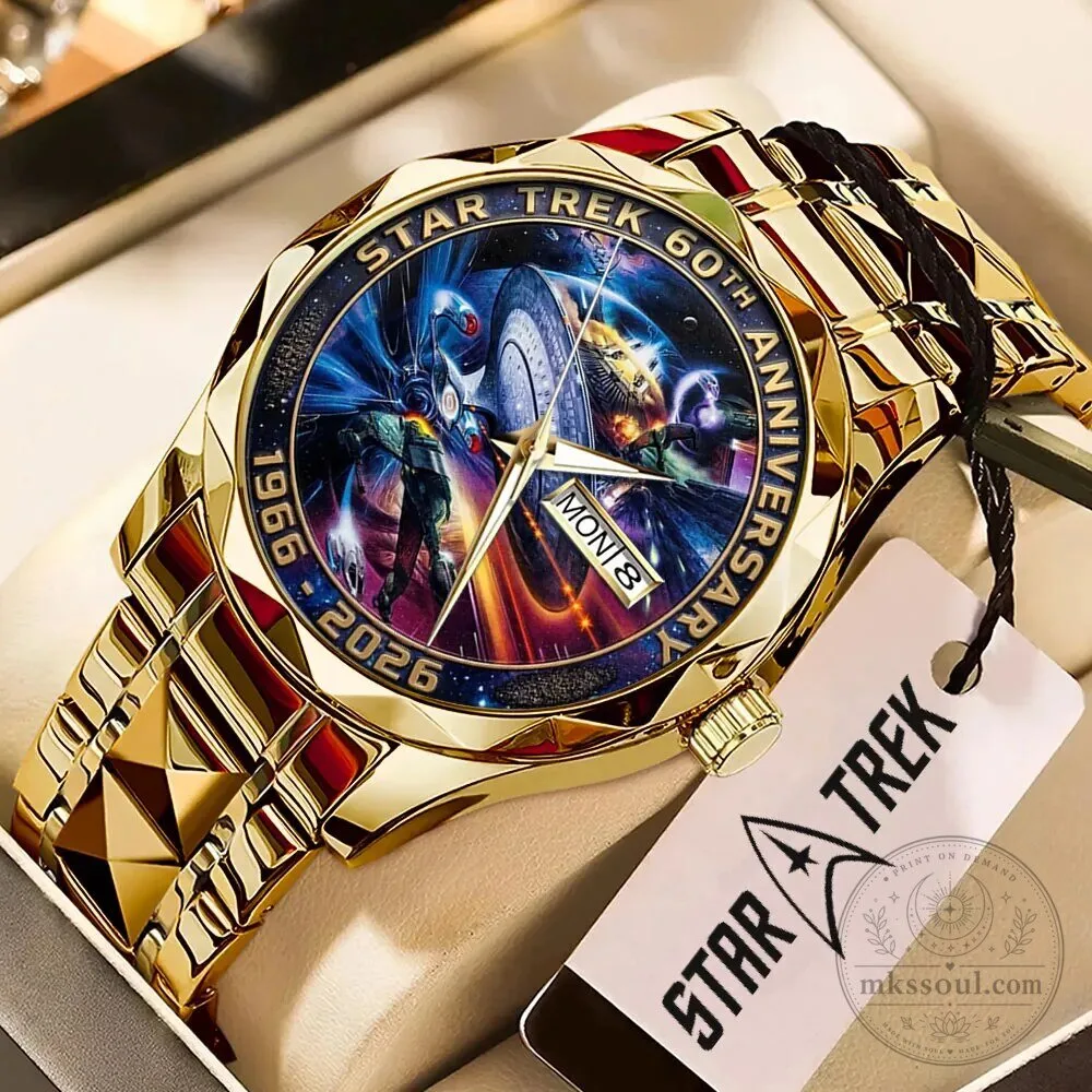 Gold Stainless Steel Quartz Watch for Star Trek's 60th Anniversary