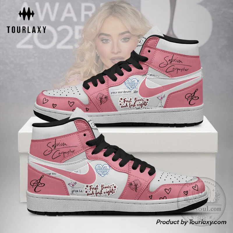 Sabrina Carpenter Pink High Top Sneakers