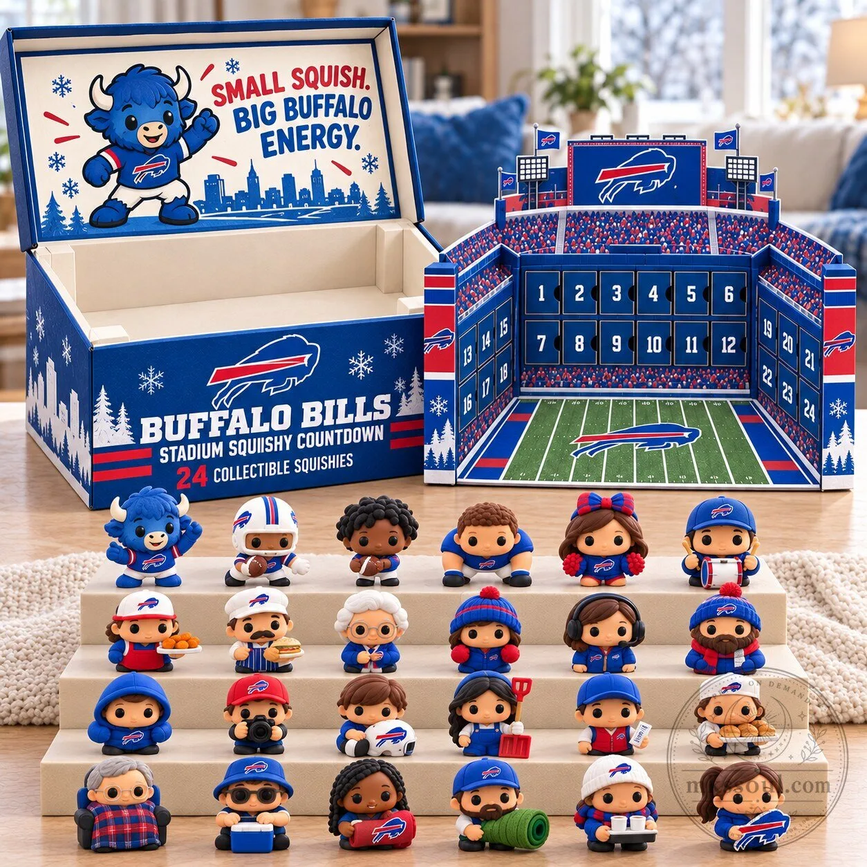 Buffalo Bills Football Team Stadium Squishy Countdown Advent Calendar